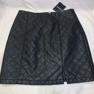 Forever 21 quilted leather skirt